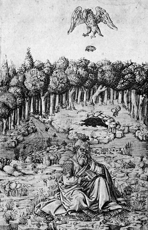 سقوط لاکپشت بر سر آشیلوس، یکی از نویسندگان معروف در یونان باستان